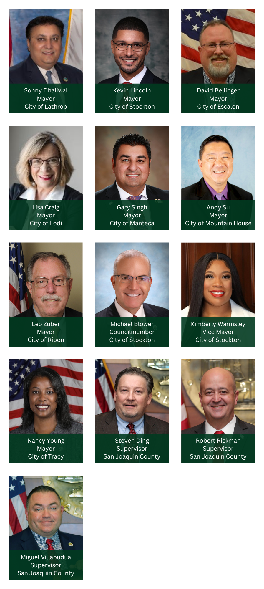 Images of SJCOG Board Members