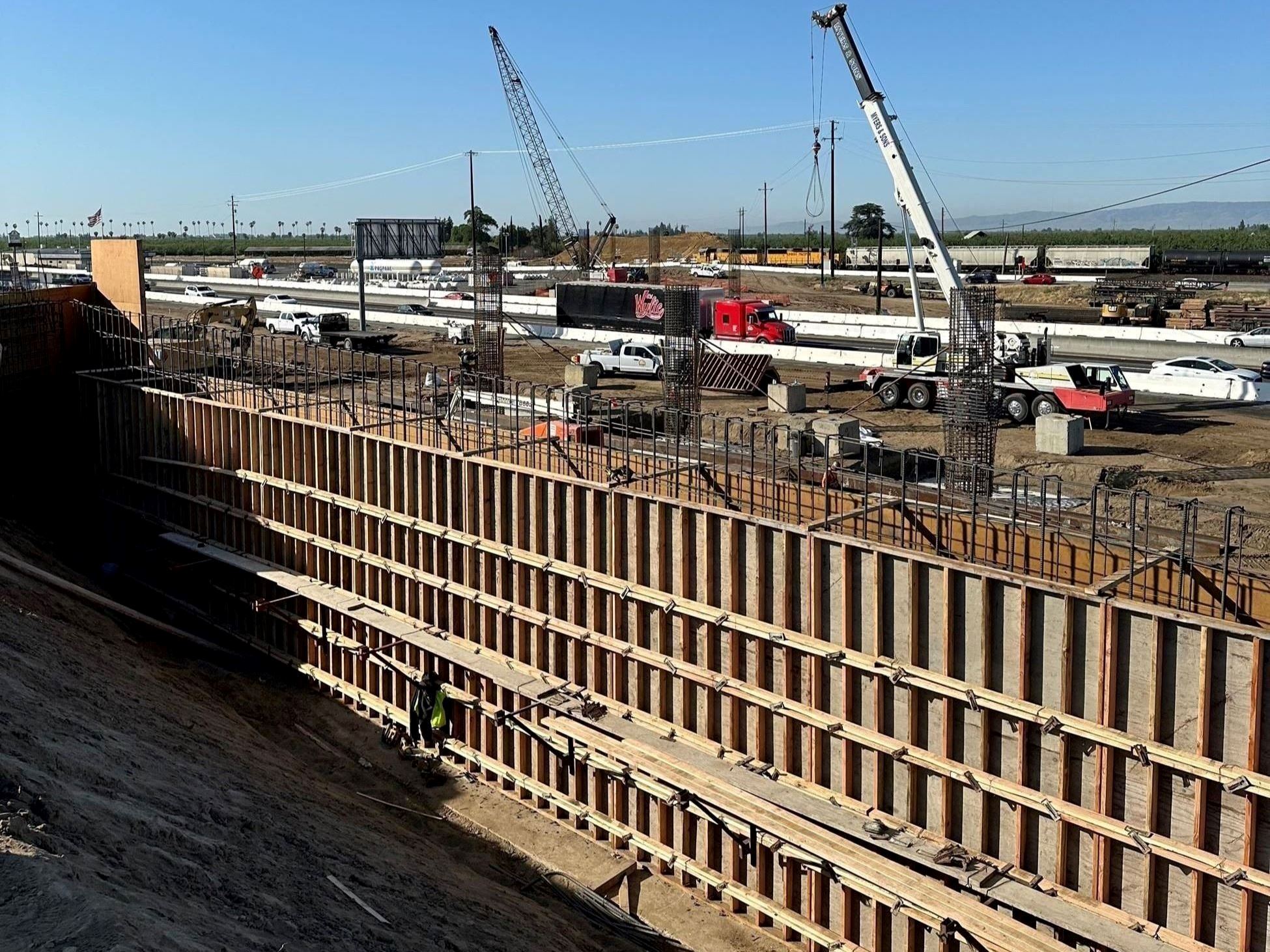 Austin Road Overhead looking from Abutment 8 to the South