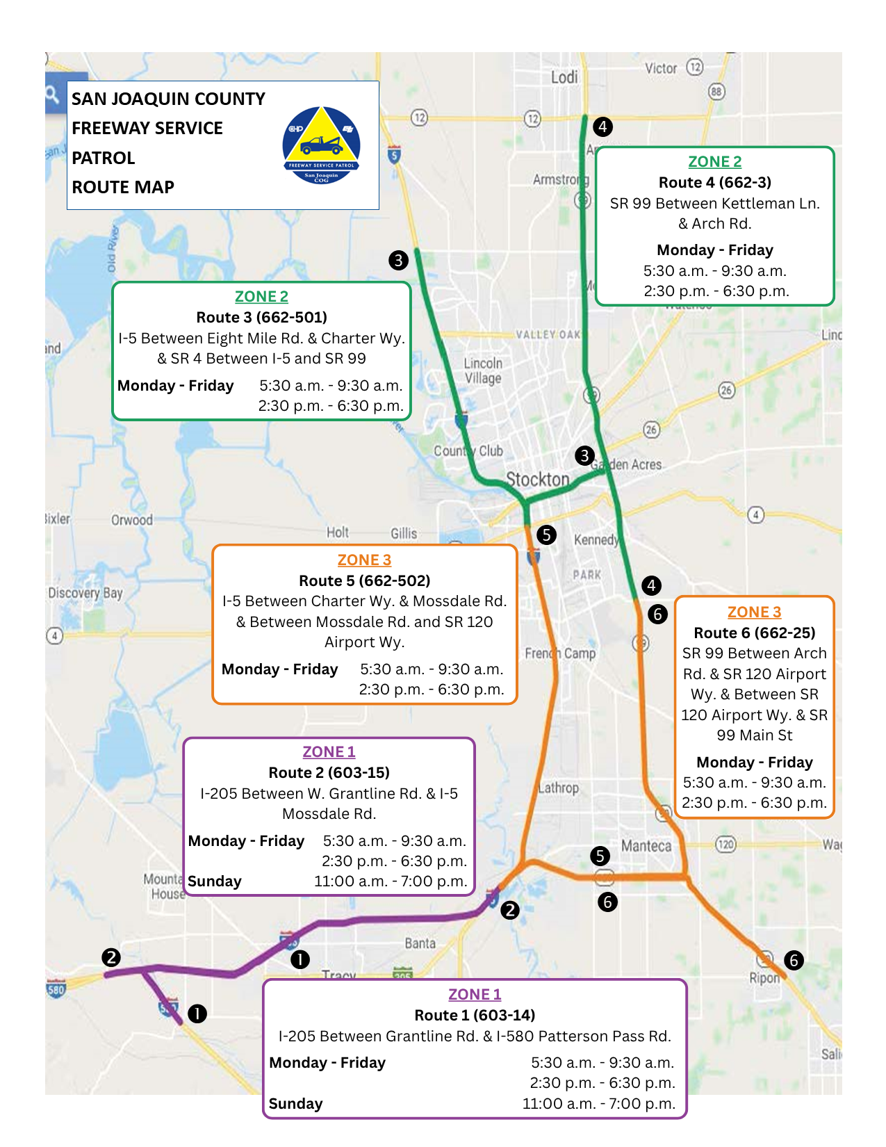SJC FSP Route Map