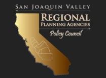 Map highlighting the eight counties in California that make up the San Joaquin Valley Regional Plann