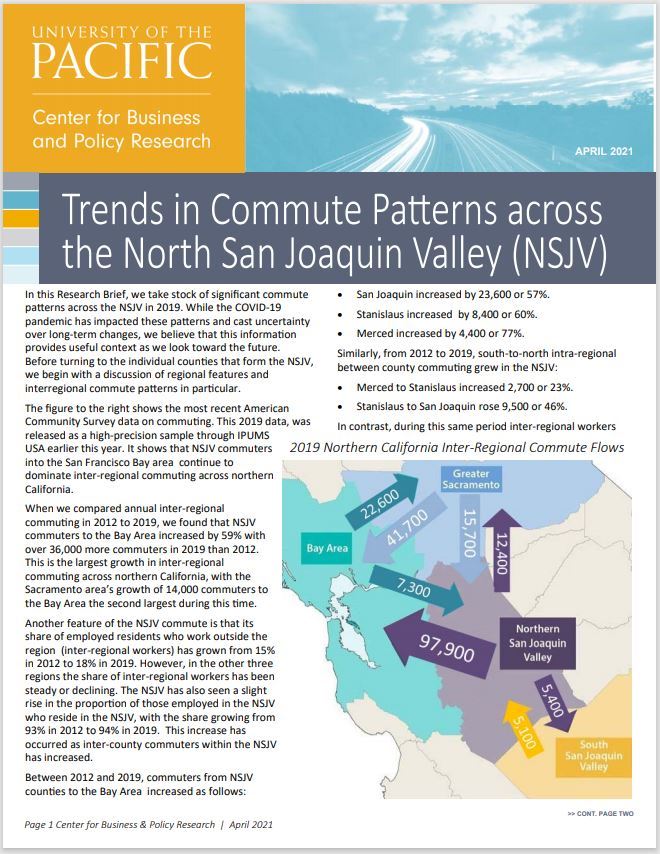 Trends in commute patterns