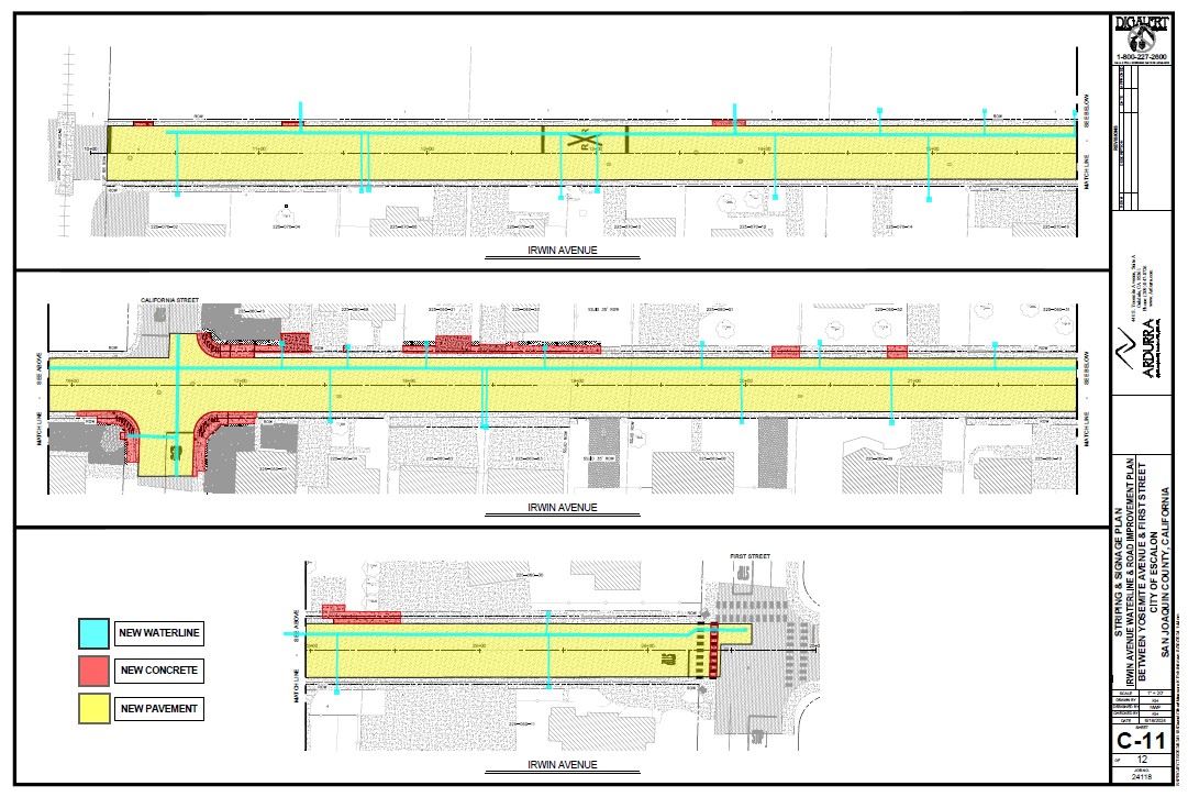 Irwin Avenue Waterline. Escalon