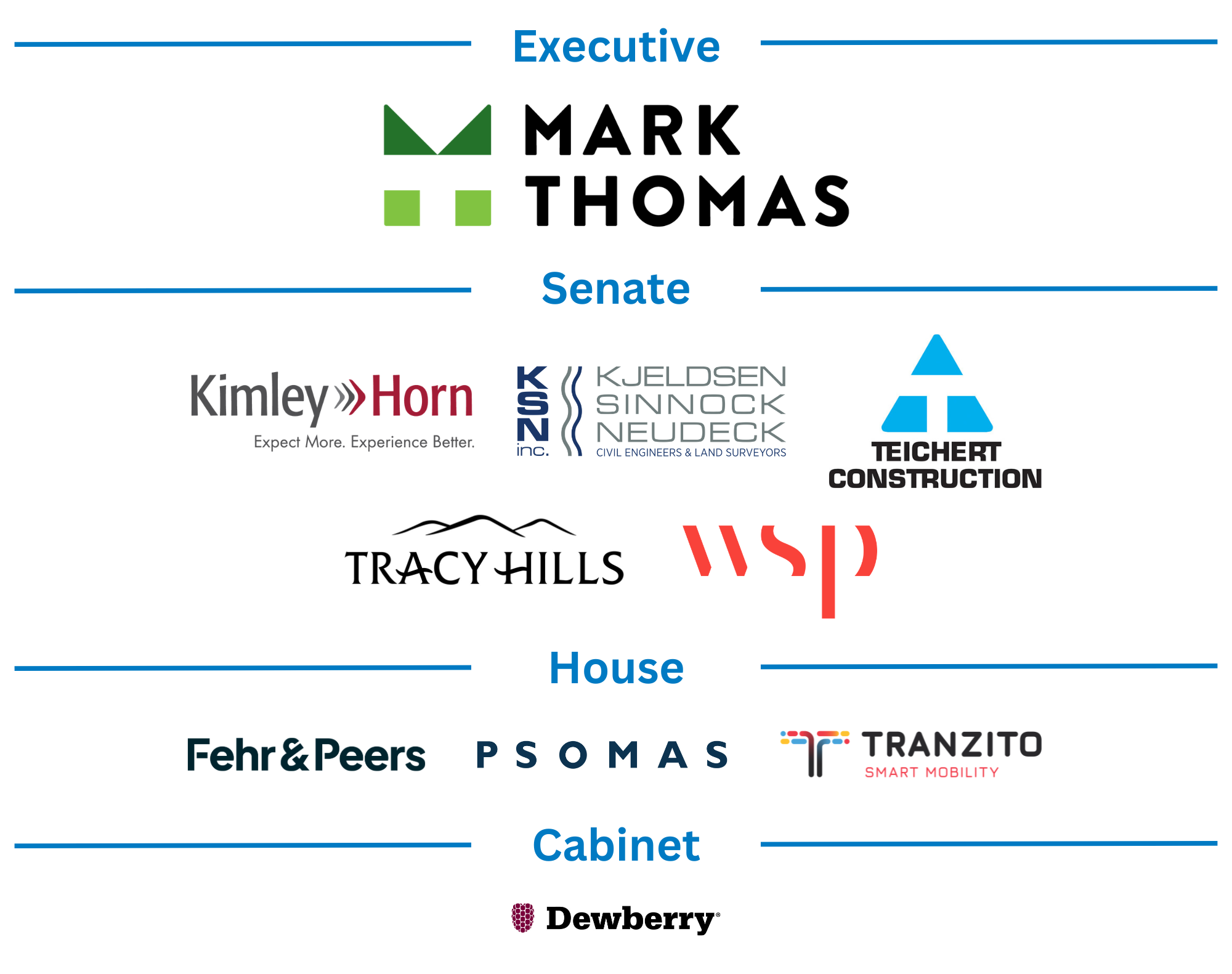 One Voice Sponsors (10.75 x 6.5 in) (6)