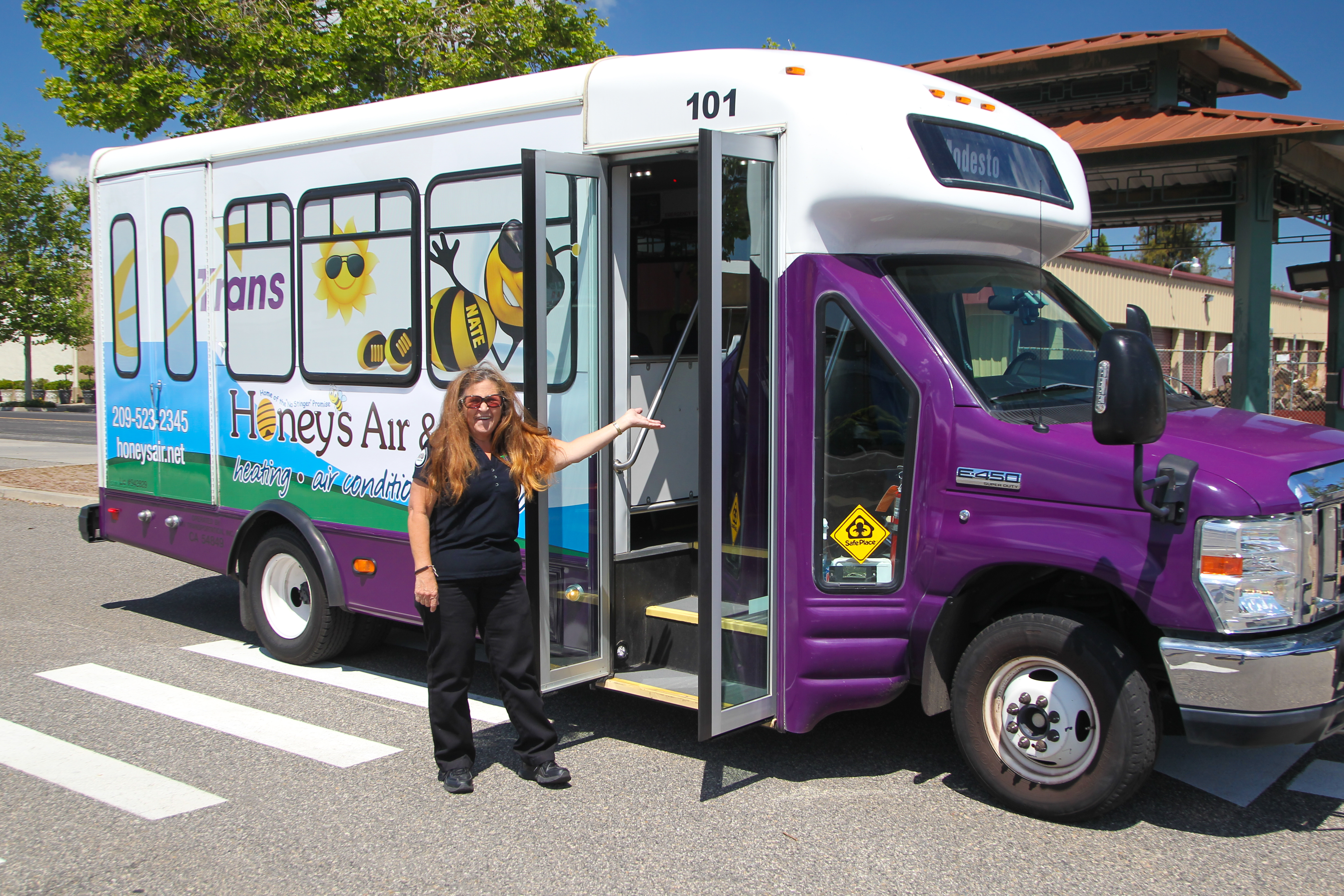eTrans Bus and Bus Driver Photo