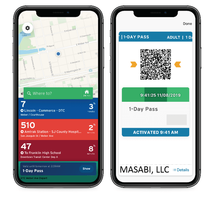 Masabi Mobile App Demo Picture