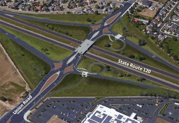 SR 120 Union Road Diamond Interchange Map