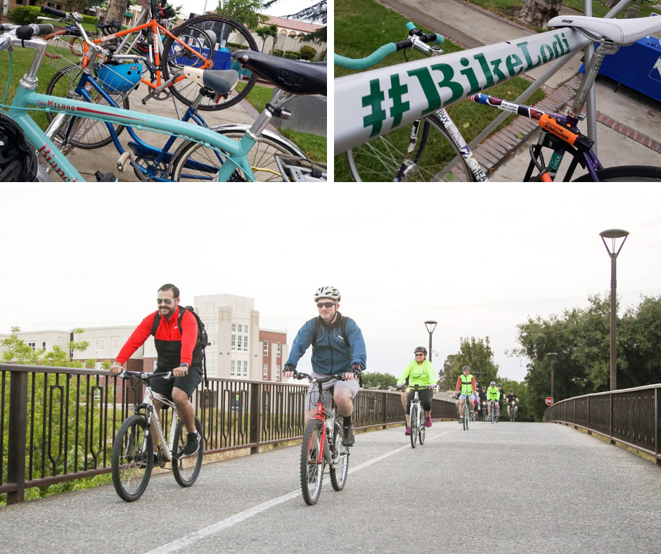 Bike to Work Month Collage Graphic