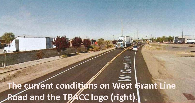 Image shows current condictions on Grant Line Road.